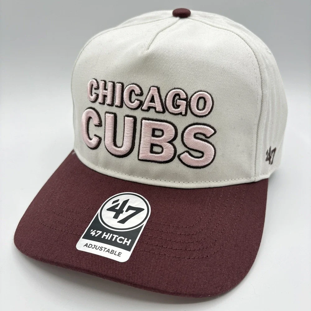Chicago Cubs 47 Brand Hat Unisex Love Letter Adjustable Hitch Snap Back MLB NEW